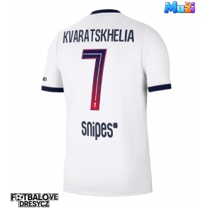 Paris Saint-Germain Khvicha Kvaratskhelia #7 Venkovní Dres 2026-27 Krátký Rukáv Paris Saint-Germain Khvicha Kvaratskhelia #7 Venkovní Dres 2026-27 Krátký Rukáv